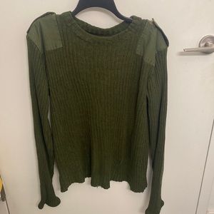 ONE SIZE FITS MOST ARMY SWEATER VINTAGE